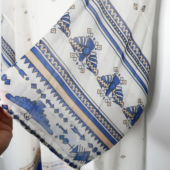 Cupshe Womens‎ Boho Geometric Long Chiffon Swimsuit Kimono Kaftan - Picture 8 of 9